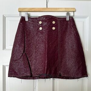 Misha Nonoo Burgundy Skirt